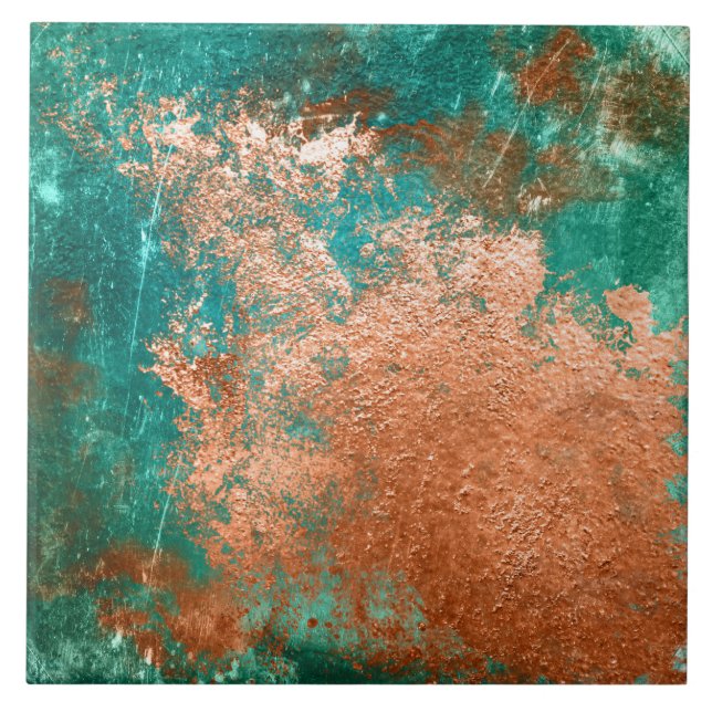 Copper Distressed Patina Fliese (Vorderseite)