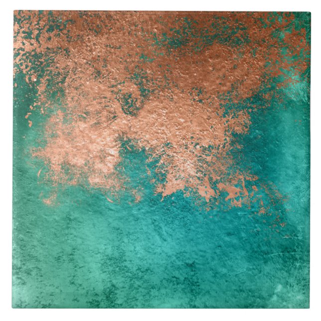 Copper Distressed Patina Fliese (Vorderseite)