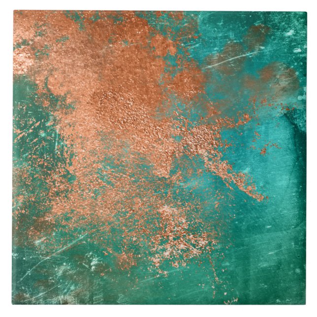 Copper Distressed Patina Fliese (Vorderseite)