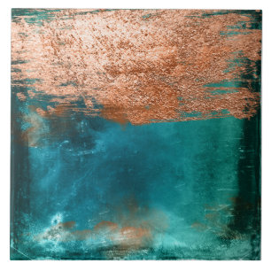 Copper Distressed Patina Fliese