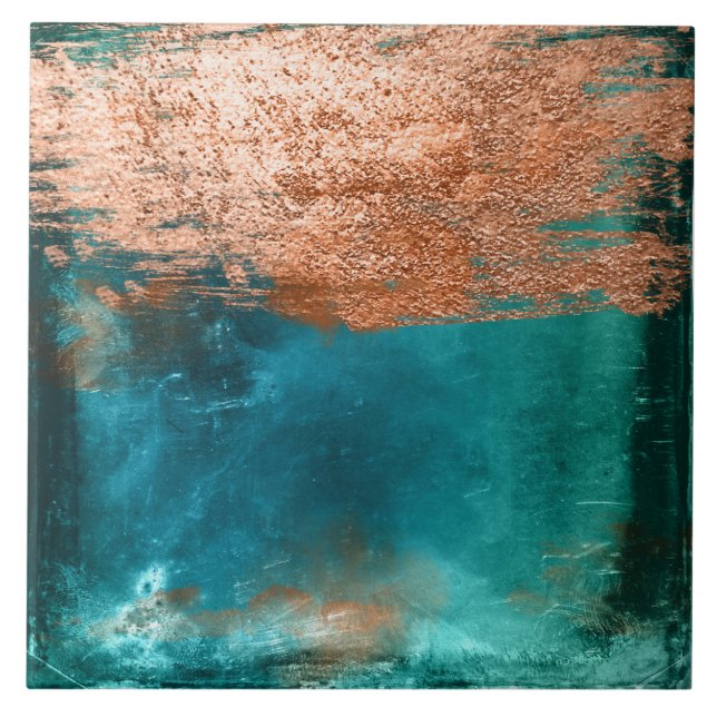 Copper Distressed Patina Fliese (Vorderseite)