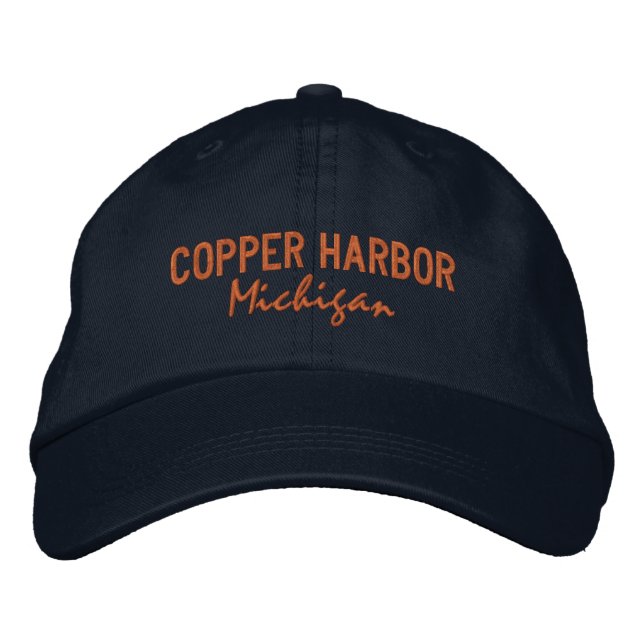 Copper Harbor Embroidered Hat Bestickte Baseballkappe (Vorderseite)