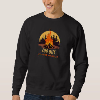 Copper Harbor Michigan Lagerfeuer Sweatshirt