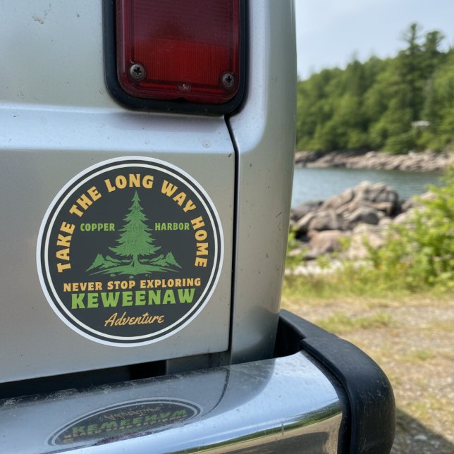 Copper Harbour Keweenaw Michigan Adventure Aufkleber (Copper Harbor Keweenaw Michigan Adventure Sticker)