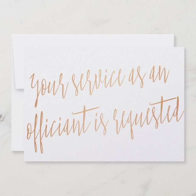 Copper "Ihr Dienst als Beamter wird angefordert" (Vorderseite)