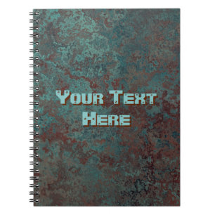 Copper-Korrosion Text Print Notebook Notizblock