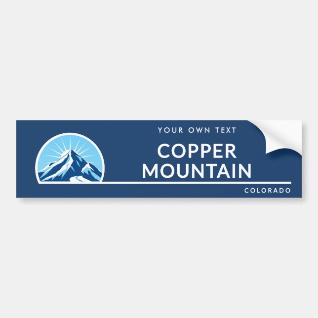 Copper Mountain Colorado Bergskigebiet Autoaufkleber (Vorne)
