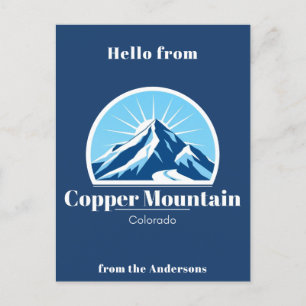 Copper Mountain Colorado Blue Postcard Postkarte