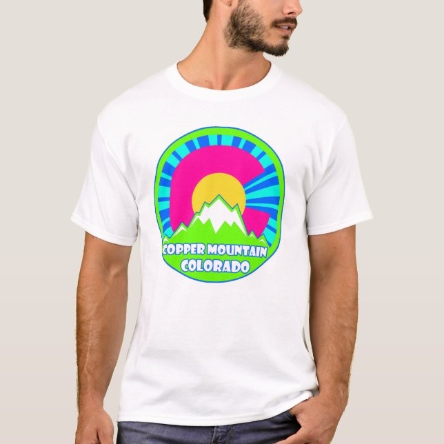 Copper Mountain Colorado Neon Berge Shirt (Vorderseite)