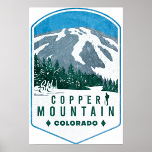 Copper Mountain Colorado Ski Abzeichen Poster