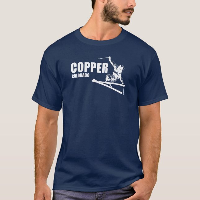 Copper Mountain Colorado Skier T-Shirt (Vorderseite)