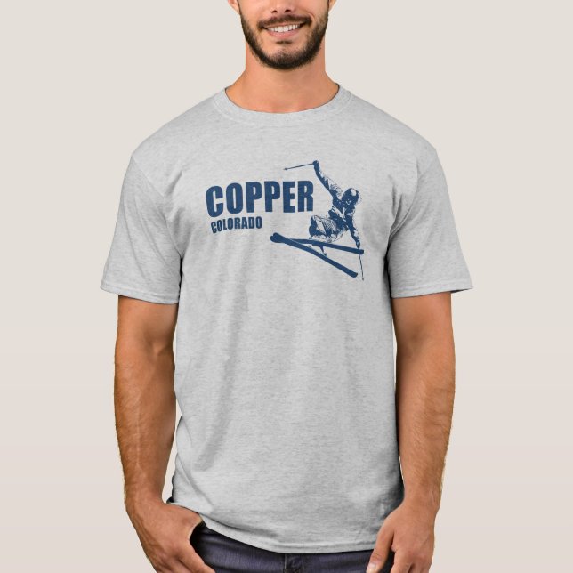 Copper Mountain Colorado Skier T-Shirt (Vorderseite)