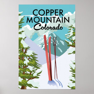 Copper Mountain Colorado Skigebiet Poster