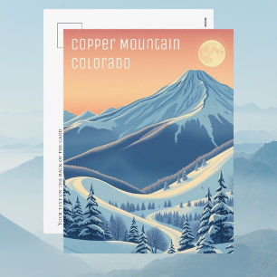 Copper Mountain Colorado Skiurlaub Postkarte