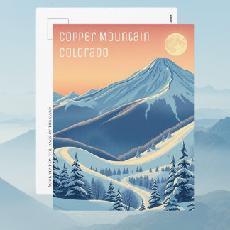 Copper Mountain Colorado Skiurlaub Postkarte