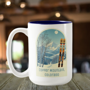 Copper Mountain Colorado Souvenir Skigebiet Zweifarbige Tasse