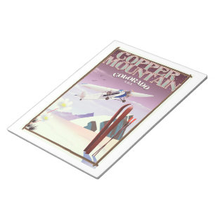 Copper Mountain Colorado Vintage Poster Notizblock