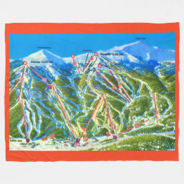 Copper Mtn Ski-Hänge Fleece-Decke Fleecedecke