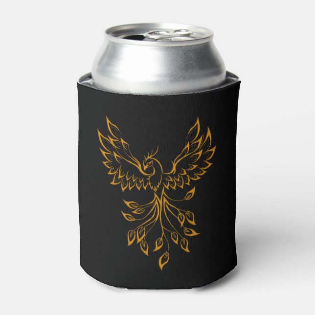 Copper Phoenix steigt auf schwarz Dosenkühler (Kanne Vorderseite)