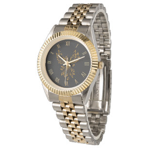 Copper Phoenix steigt auf schwarzer Uhr