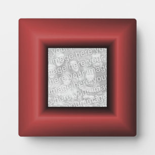Copper Red Border Fotoplatte