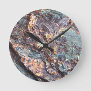 Copper Rocks Runde Wanduhr