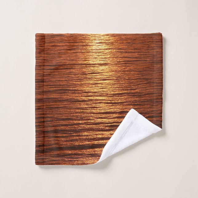 Copper sea pattern badhandtuch set (Waschlappen)