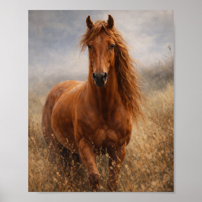 Copper Spirit | Chestnut Horse | Poster (Vorne)