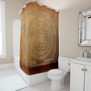 Copper Sri Yantra - Duschvorhang