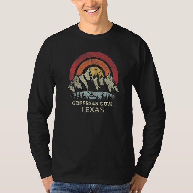 Copperas Cove Texas Mountain Sunset Sunrise Kayaki T-Shirt (Vorderseite)