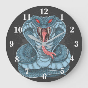 Copperhead King Cobra Große Wanduhr