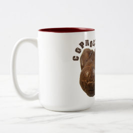 Coprolite Happens Dinosaur Zweifarbige Tasse