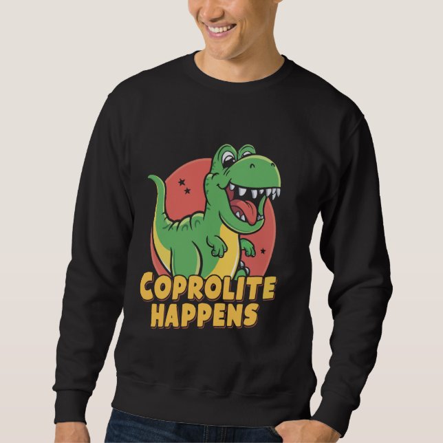 Coprolites Fossil Dinosaurier Dung Fossilisierte F Sweatshirt (Vorderseite)