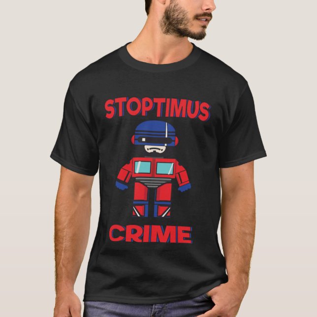 Cops and Robots mash up T-Shirt (Vorderseite)