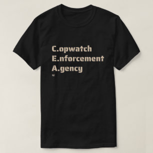 "COPWATCH ENERGY AGENCY" lustige Polizei         T-Shirt
