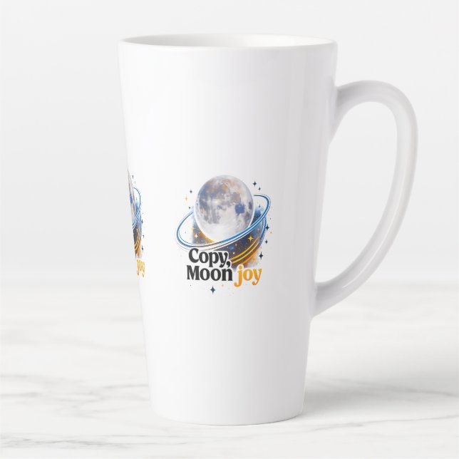 Copy Moon Joy Celestial Planet Graphic MUG Milchtasse (Rechts)