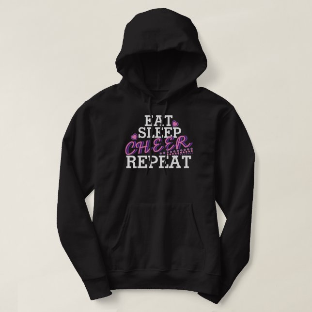 Copy of Eat Sleep Cheer Repeat Hoodie (Design vorne)