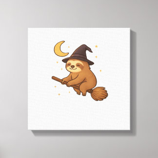 Copy of Ghost Hedgehog Librarian � Cute Halloween  Leinwanddruck