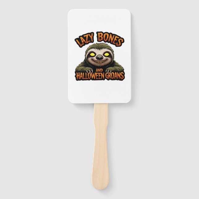 Copy of Lazy Bones and Halloween Groans - Creepy S Fächer (Vorderseite)