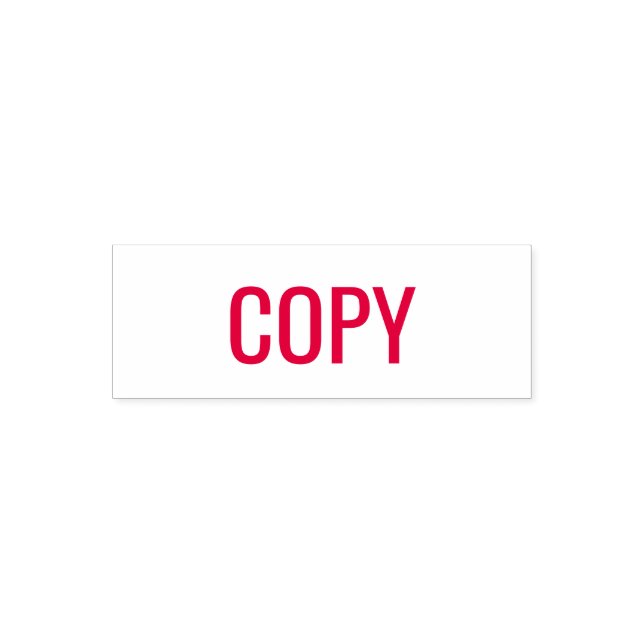 COPY Red Ink Text Business Permastempel (Design)