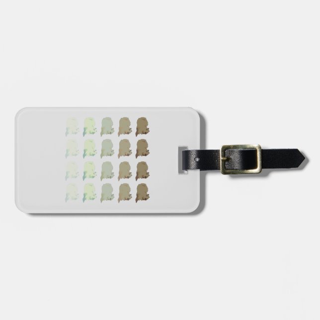 Copybara Capybara Gepäckanhänger (Vorderseite horizontal)