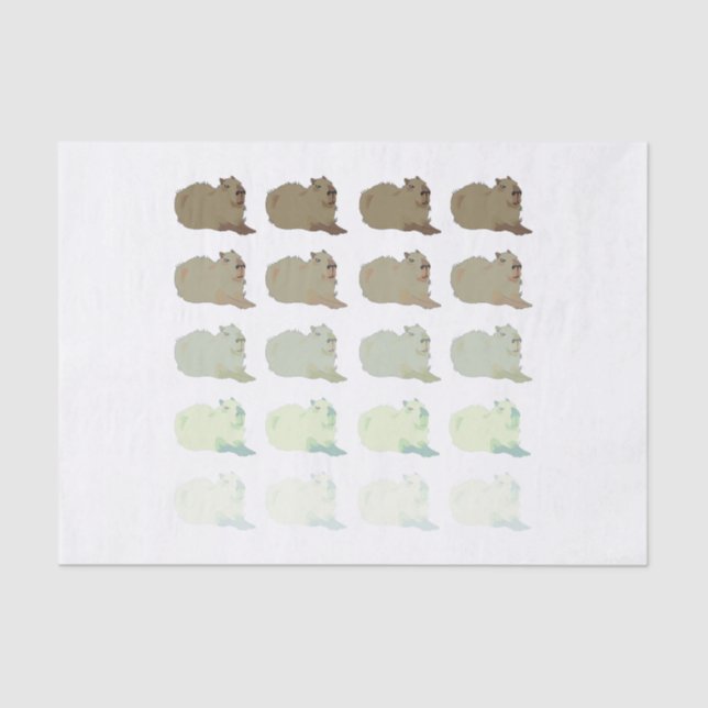 Copybara Capybara Seidenpapier (Vorderseite)