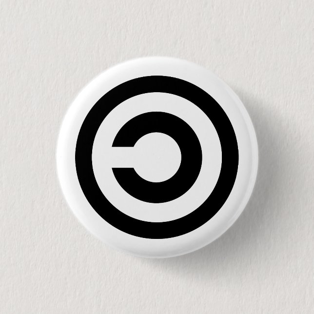 Copyleft Button (Vorderseite)