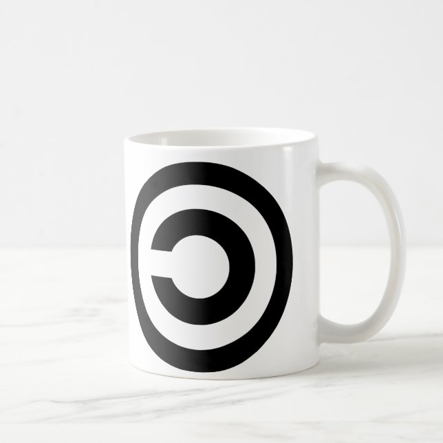 Copyleft - Informationen wollen, um frei zu sein Kaffeetasse (Rechts)