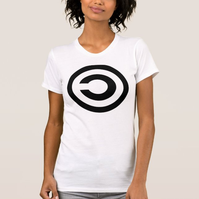 Copyleft - Informationen wollen, um frei zu sein T-Shirt (Vorderseite)