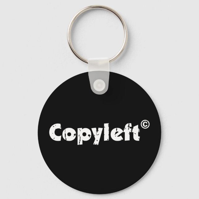Copyleft Open Source Schlüsselanhänger (Vorderseite)