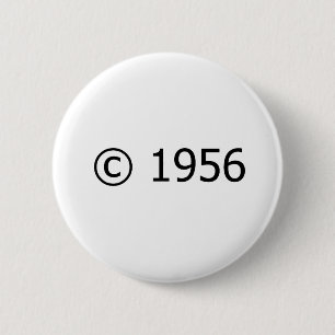 Copyright 1956 button