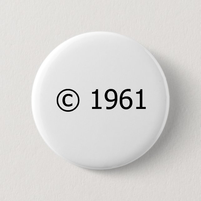 Copyright 1961 button (Vorderseite)