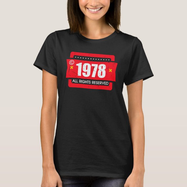 Copyright 1978 All Rights Reserve T-Shirt (Vorderseite)