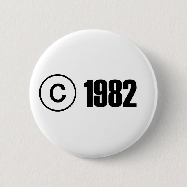 Copyright 1982 button (Vorderseite)